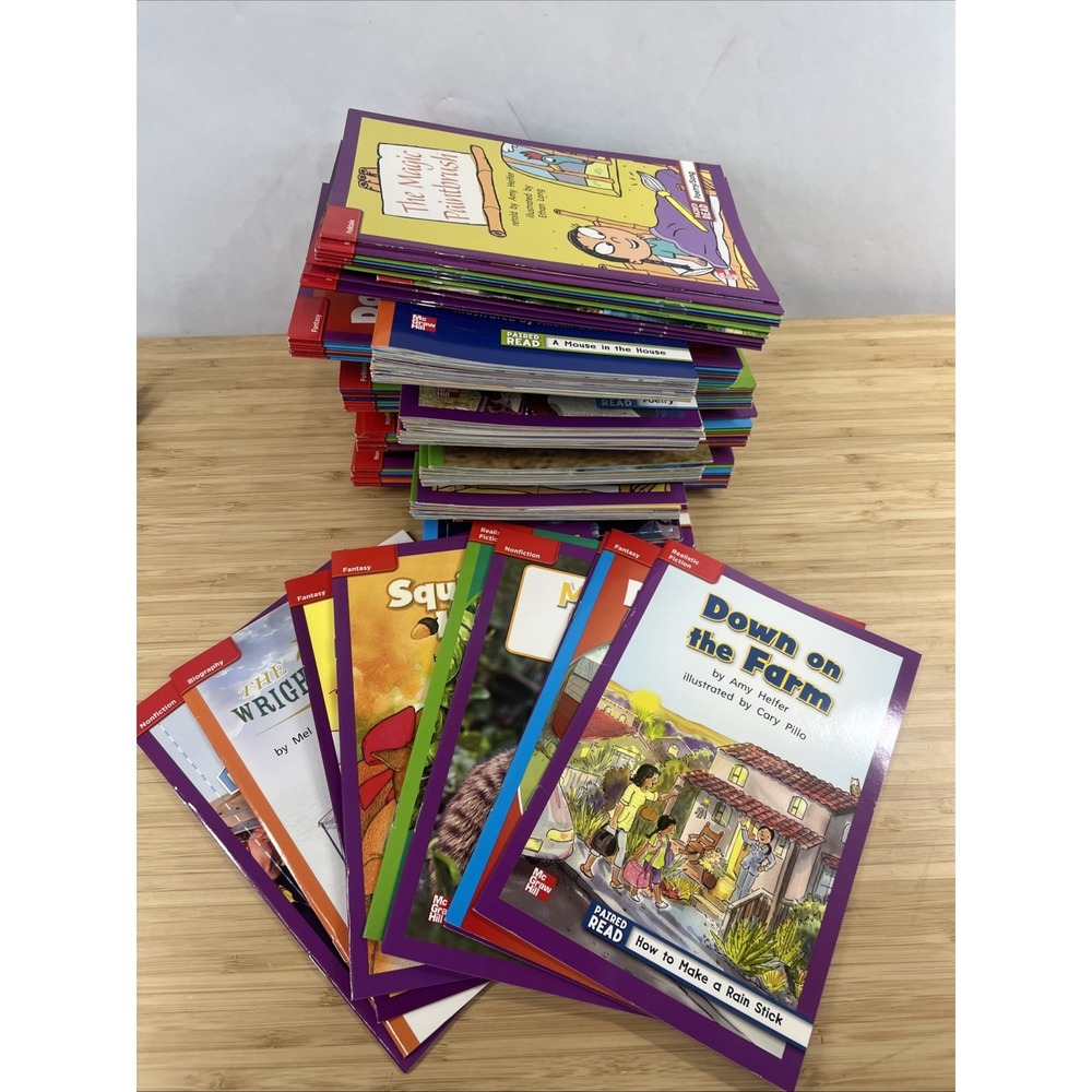 Lot of 109 Grade 1 McGraw-Hill Read to Achieve Paired‎ Readers NEW Homeschool